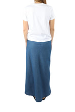 Load image into Gallery viewer, Stateside - Japanese Chambray Biased Cut High-Low Skirt - Chambray
