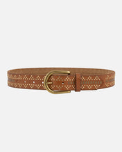 Load image into Gallery viewer, Amsterdam Heritage - Elora Studded Belt - Cognac