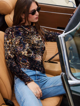 Load image into Gallery viewer, Fifteen Twenty - Khami Velvet Burnout Top - Paisley
