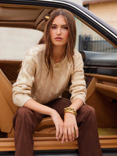 Load image into Gallery viewer, Fifteen Twenty - Levie Metallic Sweater - Gold