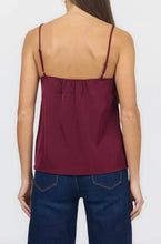 Load image into Gallery viewer, Dear John - Alexandria Cami Top - Cherry Tea (Burgundy)