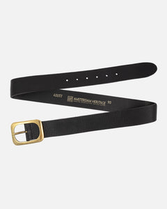 Amsterdam Heritage Jodi Plain Leather Belt - Black