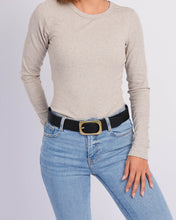 Load image into Gallery viewer, Amsterdam Heritage Jodi Plain Leather Belt - Black