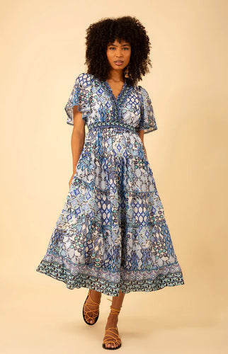 Hale Bob - Leia Voile Dress - Blue