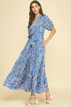 Load image into Gallery viewer, Pinch - Damask Print Tiered Maxi - Deep Blue