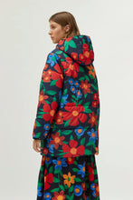 Load image into Gallery viewer, Compania Fantastica - Floral Long Puffer - Navy