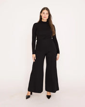 Load image into Gallery viewer, Ripley Rader - Ponte Knit Standard Wide Leg Pant - Black