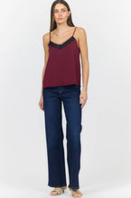 Load image into Gallery viewer, Dear John - Alexandria Cami Top - Cherry Tea (Burgundy)