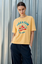 Load image into Gallery viewer, Pizza Club Graphic Tee - Mustard