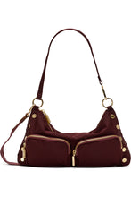 Load image into Gallery viewer, Hammitt - Kyle Medium Nylon Wine/Shiny Gold