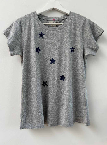 Label + Thread - Ava Graphic Tee - Grey Starburst