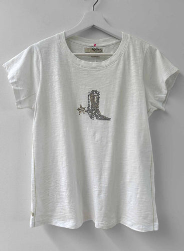 Label + Thread - Ava Graphic Tee - White Boot