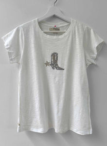Label + Thread - Ava Graphic Tee - White Boot