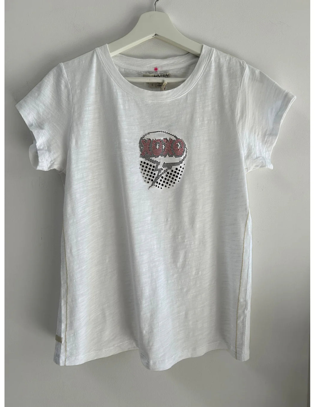 Label + Thread Graphic Ava Tee - XOXO , White