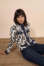 Load image into Gallery viewer, Cherry Chan Jacket Sweater - Leopard