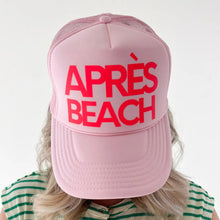 Load image into Gallery viewer, Après Beach Hat - Pink/Neon Red