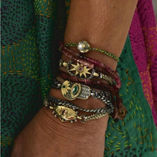 Load image into Gallery viewer, Patricia Arango - 9K Gold &amp; Silver Ball Bracelet With Diamonds