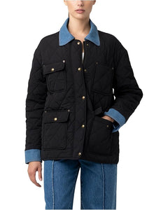 Blank NYC Barn Jacket - Black/Denim