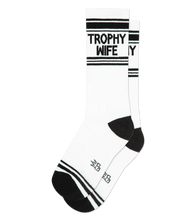Load image into Gallery viewer, Gumball Poodle - Trophy Wife Socks - White/Black