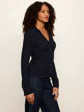 Load image into Gallery viewer, Sanctuary- Juno Button Down Textured Top-Navy Blazer