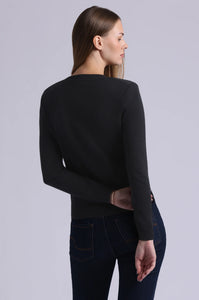 Minnie Rose - Power V Neck - Black