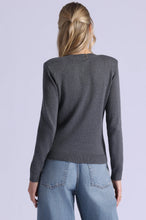 Load image into Gallery viewer, Minnie Rose - Power V Neck - Charcoal