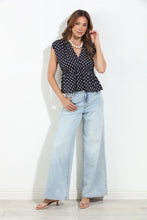 Load image into Gallery viewer, Veronica M - Cross Front Peplum Top - Archer