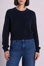 Load image into Gallery viewer, Minnie Rose - Cotton Shaker Crew Neck Sweater - Navy