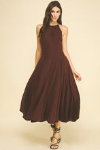 Load image into Gallery viewer, Pinch - Halter Neck Maxi Dress - Red Brown