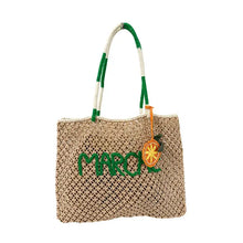 Load image into Gallery viewer, Lu &amp; Elle -Marche' Macrame Tote - Green