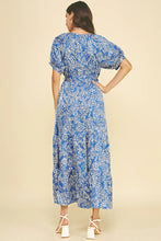 Load image into Gallery viewer, Pinch - Damask Print Tiered Maxi - Deep Blue
