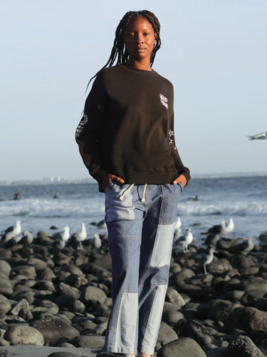 Electric & Rose Atlas Sweatshirt - Onyx Good Vibes