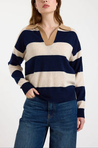 Brodie Ruby Rugby Polo - Navy
