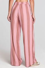 Load image into Gallery viewer, Saltwater Luxe -  Pull On Pant - Coffee (Pink &amp; Brown Stripe)