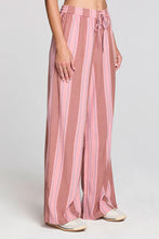 Load image into Gallery viewer, Saltwater Luxe -  Pull On Pant - Coffee (Pink &amp; Brown Stripe)