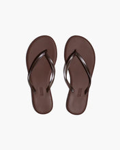 Load image into Gallery viewer, TKEES - Aqua Lily Flip Flops - Brun (Chocolate)