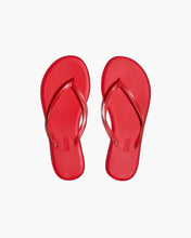 Load image into Gallery viewer, TKEES - Aqua Lily Flip Flops - Sol Red