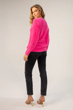 Load image into Gallery viewer, Lavender Brown - Jacquline Sweater - Bright Peony