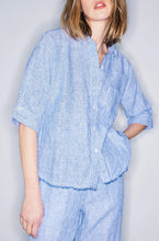 Load image into Gallery viewer, Melissa Nepton - Benson Stripe Shirt - Royal Stripe