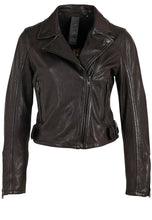 Load image into Gallery viewer, Mauritius Bita leather Jacket - Black