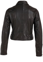 Load image into Gallery viewer, Mauritius Bita leather Jacket - Black
