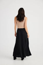 Load image into Gallery viewer, Brave + True Pleated Skirt - Black