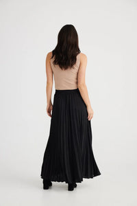 Brave + True Pleated Skirt - Black