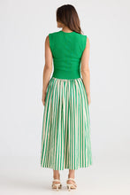 Load image into Gallery viewer, Brave &amp; True - Daphne Dress - Jade Stripe