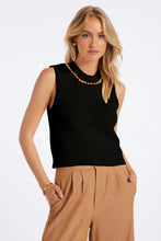 Load image into Gallery viewer, Bishop + Young - Savoy Chain Detail Sweater Tank - Black