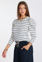 Load image into Gallery viewer, Bishop + Young - Goal Getter Tee - Indigo Stripe