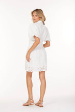 Load image into Gallery viewer, Bishop + Young - Jacqueline Bubble Sleeve Eyelet Dress - White