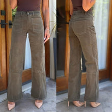 Load image into Gallery viewer, Flog - Bailey Pant - Olive Velvet Cord