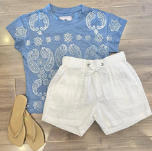 Load image into Gallery viewer, Just Madison - Bandana Tee - Denim