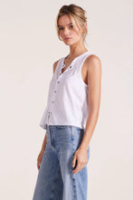 Load image into Gallery viewer, Bobi Snap Tank Top  - White